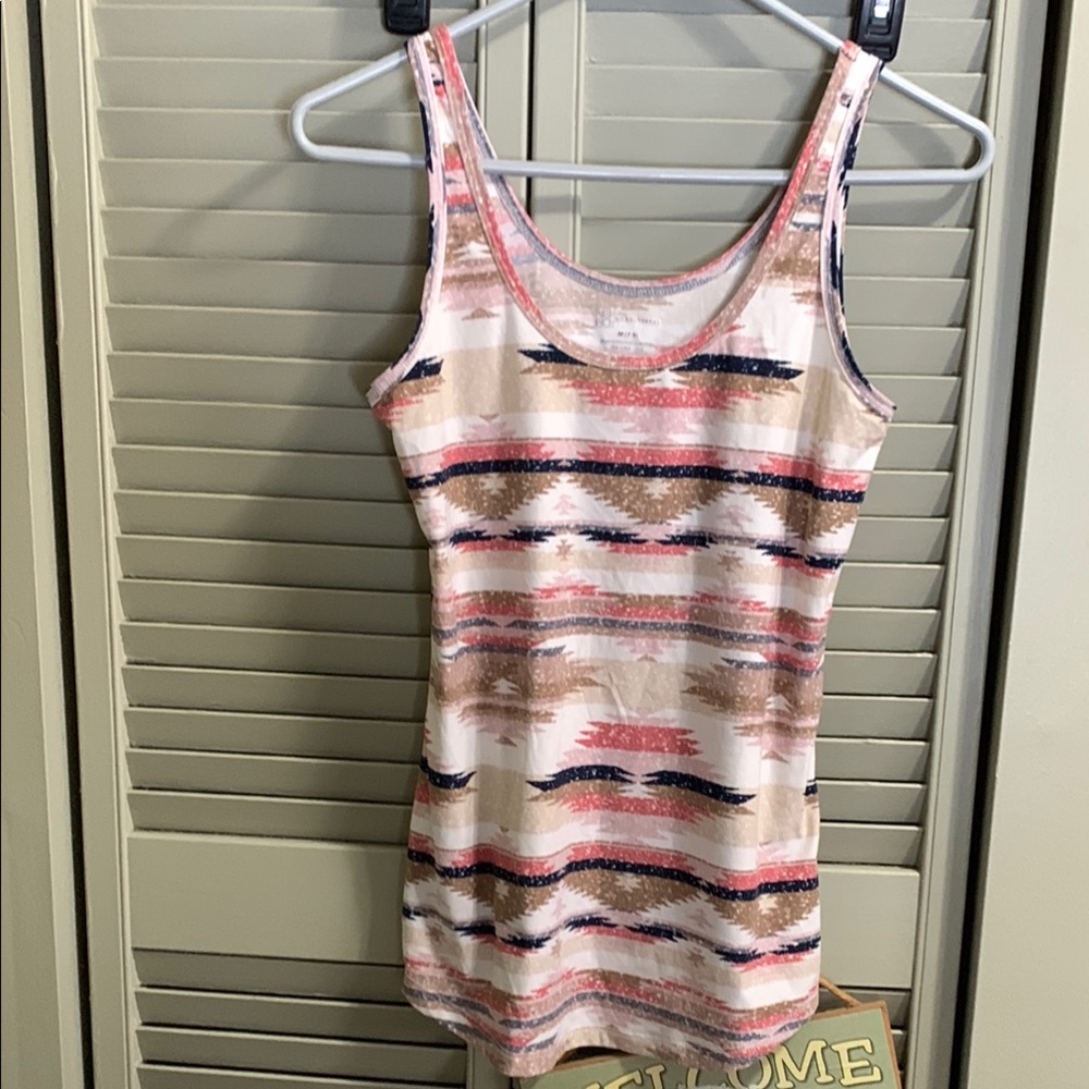 No Boundaries Trendy Patterned Tank Top